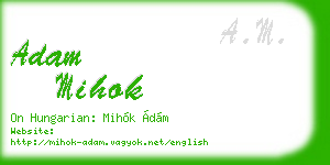 adam mihok business card